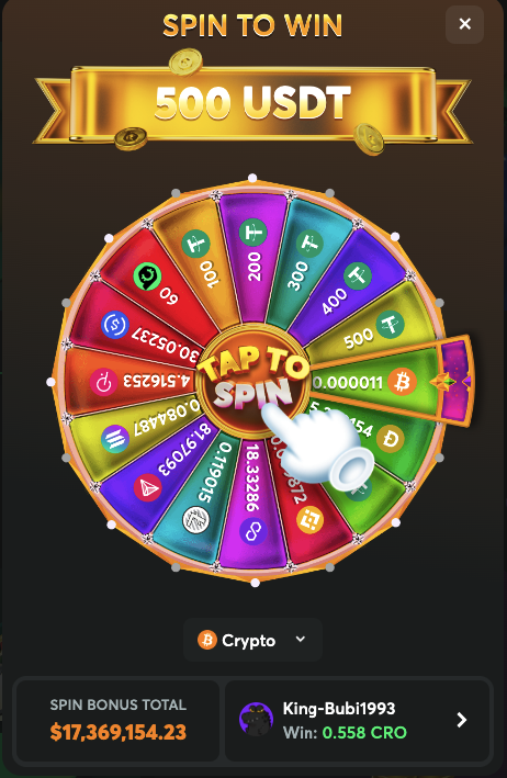 BC.GAME No Deposit Lucky Spin